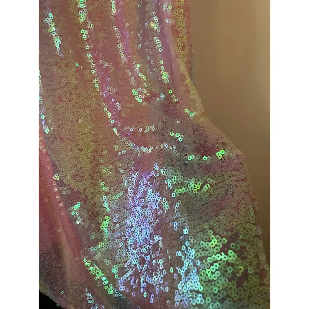 New Zunie Girls Size 12 Pink Purple Yellow Sequin Sleeveless Dress